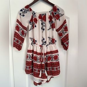 Off the shoulder romper, size small